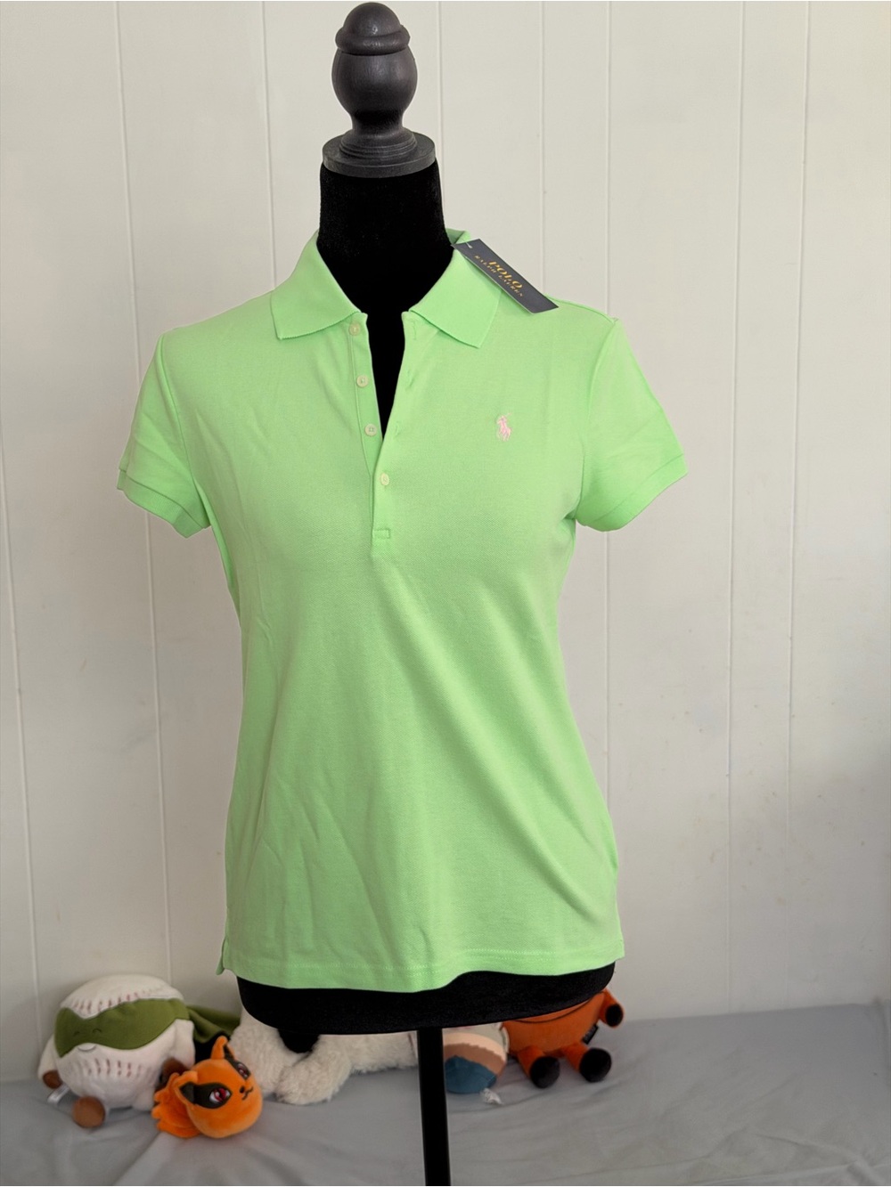 Ralph Lauren Big Girl Classic Short-Sleeve Polo - Lime Green size XL (16)